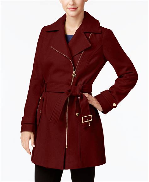 michael kors red raincoat|Michael Kors ladies raincoats.